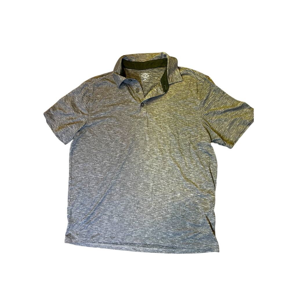G. H. Bass & Co Golf Polo Heathered Gray Size M